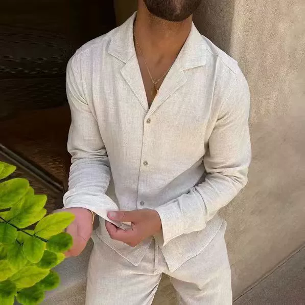 Men's casual cardigan suit 3036